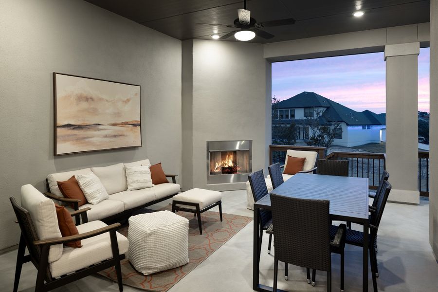 Representative furnished interior of a home built from the Sisterdale by Beazer Homes in Highland Estates, San Antonio (Image 14).