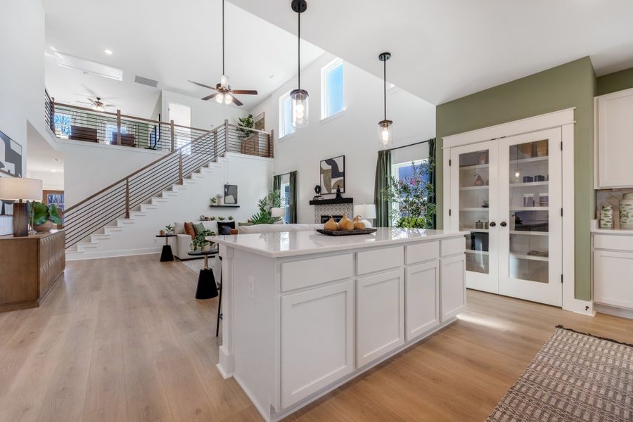 Representative furnished interior of a home built from the Concho by CastleRock Communities in Brush Creek, Fairview (Image 19).