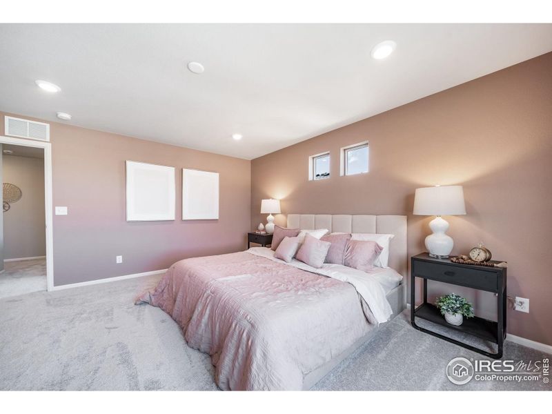 Furnished interior view inside a new home in Thompson River Ranch, Johnstown (Image 26).