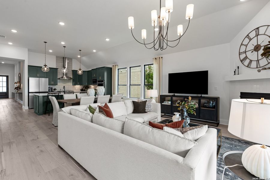 Furnished interior view inside a new home in Davis Ranch, San Antonio (Image 7).