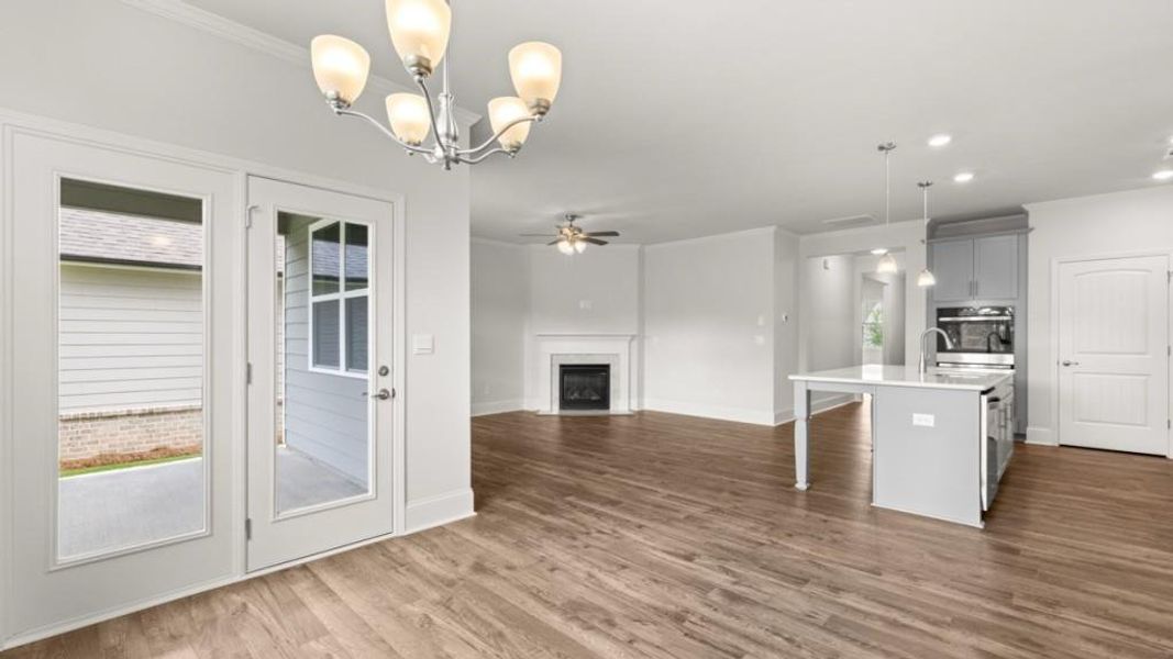 Spacious, unfurnished interior of a new home in Hamptons at Riverwood North, Dallas (Image 15).