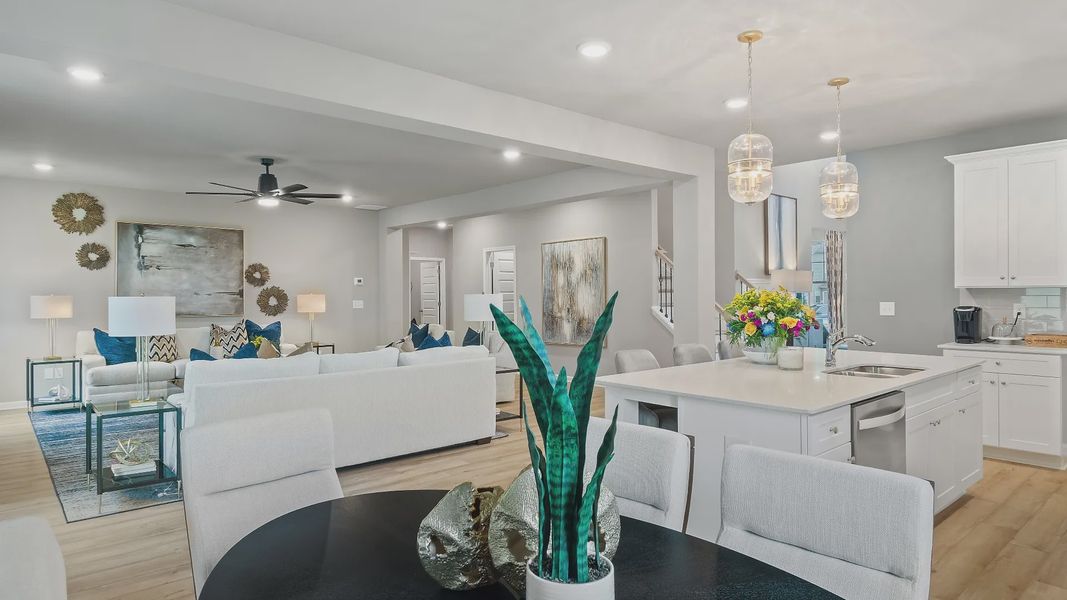 Representative furnished interior of a home built from the Rosemary II by DRB Homes in Northcroft, Loganville (Image 15).