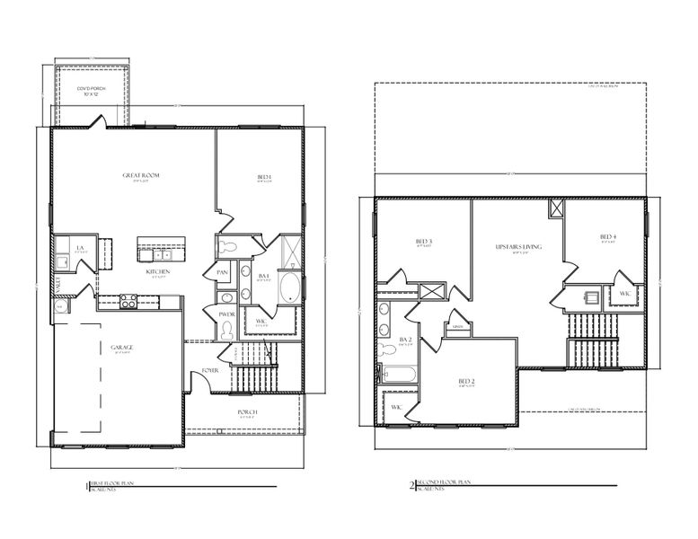 2D floor plan layout of this home in Greystone, Crawfordville, FL (Image 3). 2D floor plan layout of this home in Greystone, Crawfordville, FL (Image 3).
