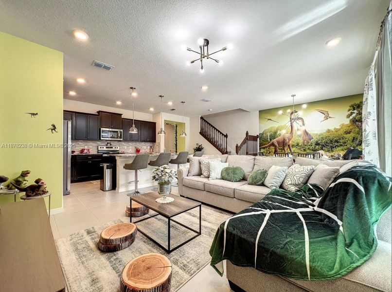 Furnished interior view inside a new home in , Davenport (Image 33).