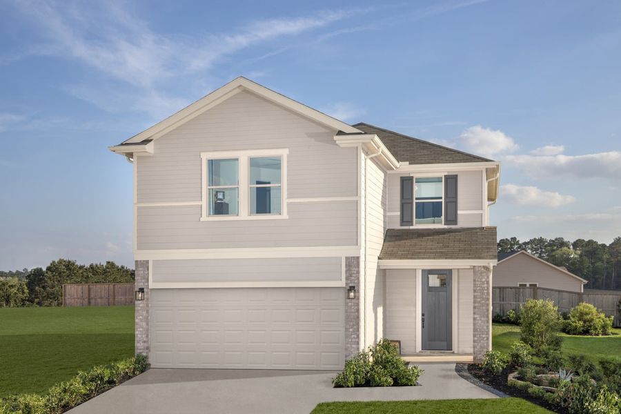 Representative exterior photo of a completed home built from the 1908 Modeled by KB Home in Sagecrest Trails, Conroe, TX (Image 19).
