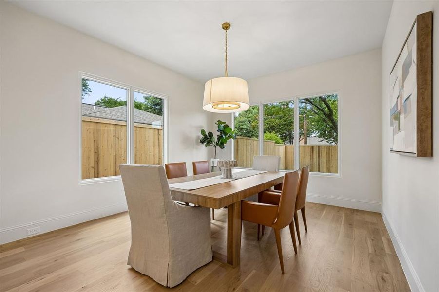 Furnished interior view inside a new home in , Dallas (Image 32).