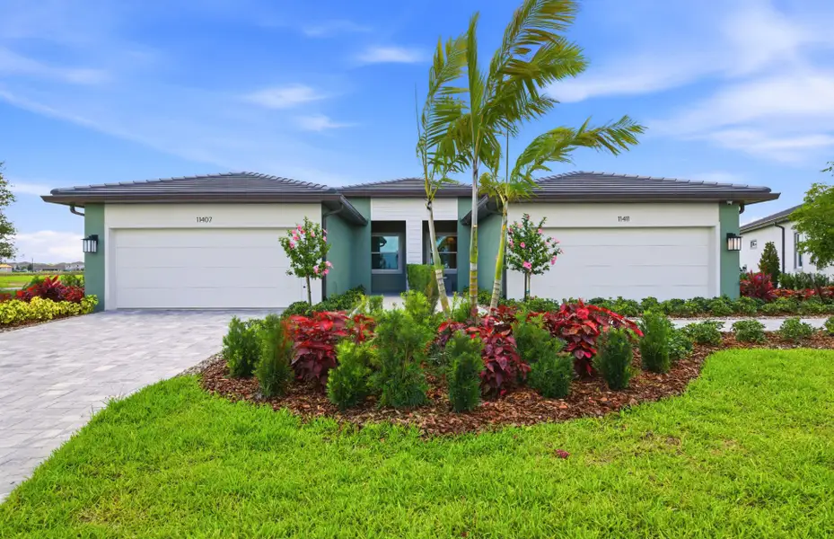 Representative exterior photo of a completed home built from the Ellenwood by Del Webb in Del Webb Explore North River Ranch, Parrish, FL (Image 20).