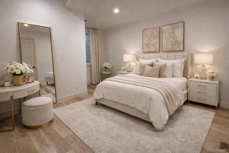 Furnished interior view inside a new home in , Keenesburg (Image 32).