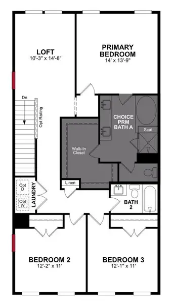 2D floor plan layout of this home in Roberts Crossing, Cary, NC (Image 3). 2D floor plan layout of this home in Roberts Crossing, Cary, NC (Image 3).