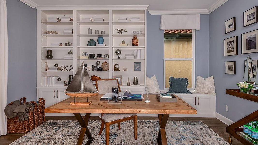 Furnished interior view inside a new home in Esplanade Lake Club, Fort Myers (Image 5).