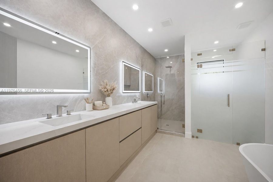 Furnished interior view inside a new home in , Fort Lauderdale (Image 5).