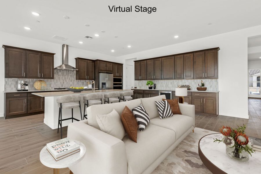 Furnished interior view inside a new home in Tavira at Twin Peaks, Oro Valley (Image 3).