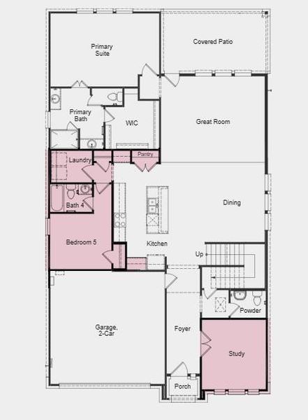 Additional Highlights Include: Downstairs bedroom and full bath in place of tandem garage, study in place of flex, media room, upgraded mahogany contemporary front door, and open rails at game room. Additional Highlights Include: Downstairs bedroom and full bath in place of tandem garage, study in place of flex, media room, upgraded mahogany contemporary front door, and open rails at game room.