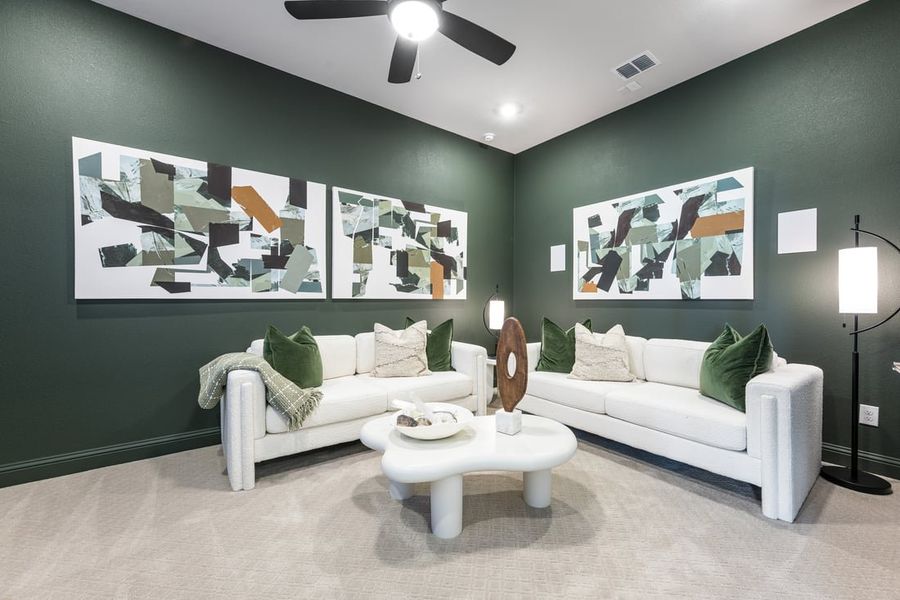 Representative furnished interior of a home built from the Courtney by Taylor Morrison in The Ranch at Uptown Celina, Celina (Image 17).