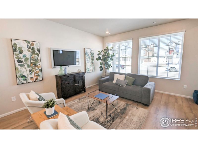 Furnished interior view inside a new home in Thompson River Ranch, Johnstown (Image 17). Furnished interior view inside a new home in Thompson River Ranch, Johnstown (Image 17).