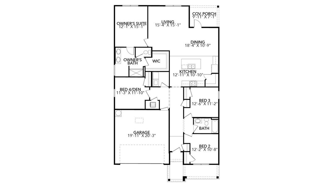 2D floor plan layout of this home in Palmetto Bluff, Port Saint Joe, FL (Image 4).