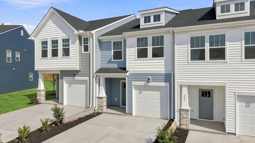 Front exterior of a new home in Silo Ridge, Anderson, SC, highlighting curb appeal (Image 22).
