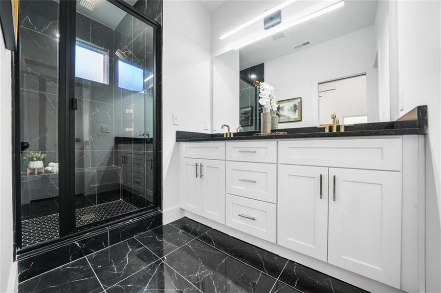 Furnished interior view inside a new home in , Atlanta (Image 16).