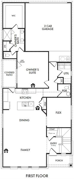 2D floor plan layout for the Harwood by Impression Homes in Heartland, Heartland, TX (Image 3). 2D floor plan layout for the Harwood by Impression Homes in Heartland, Heartland, TX (Image 3).