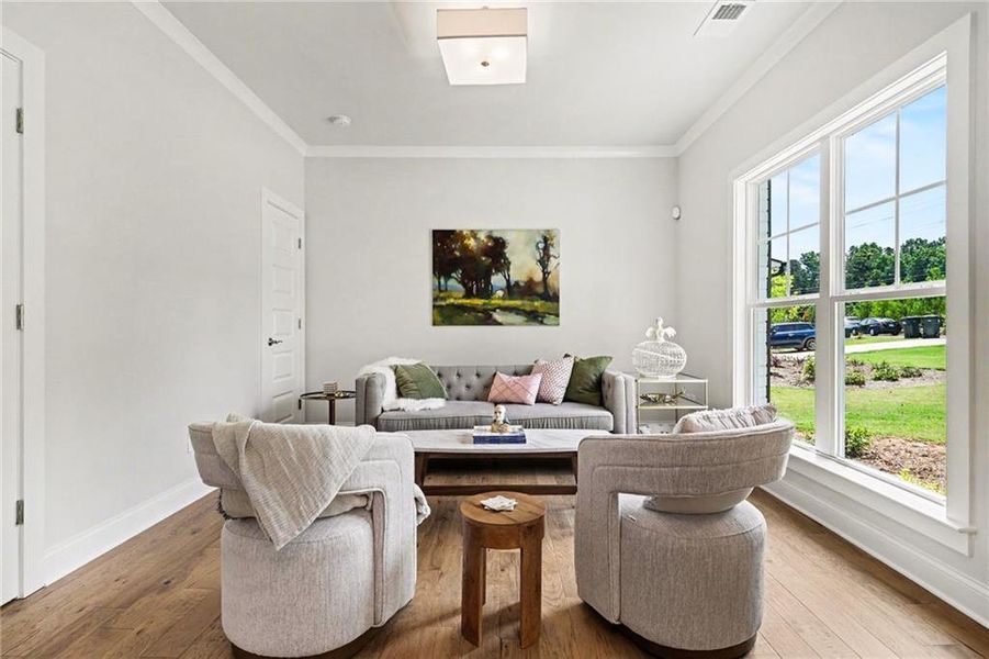 Furnished interior view inside a new home in , Marietta (Image 11).