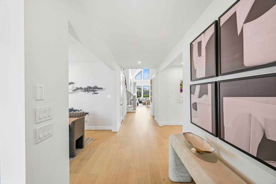 Furnished interior view inside a new home in Bridgeland 45', 50', 70', Cypress (Image 17).