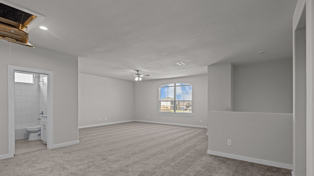 Representative unfurnished interior of a home built from the REDROCK by D.R. Horton in Northwest Passage, Midland (Image 19). Representative unfurnished interior of a home built from the REDROCK by D.R. Horton in Northwest Passage, Midland (Image 19).