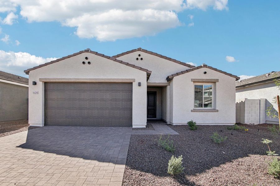 Representative exterior photo of a completed home built from the Marigold by Ashton Woods in Skyline Village, San Tan Valley, AZ (Image 2).