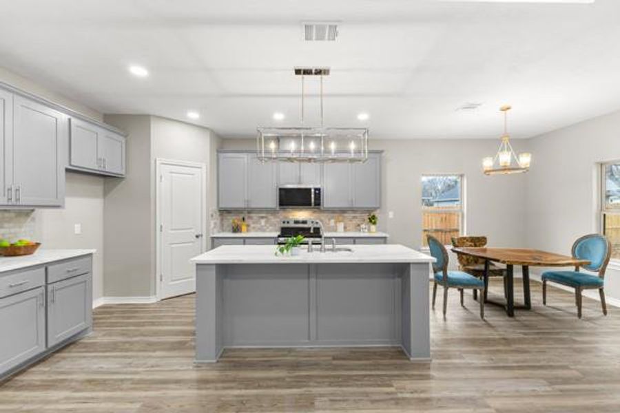 Furnished interior view inside a new home in , Hearne (Image 5).