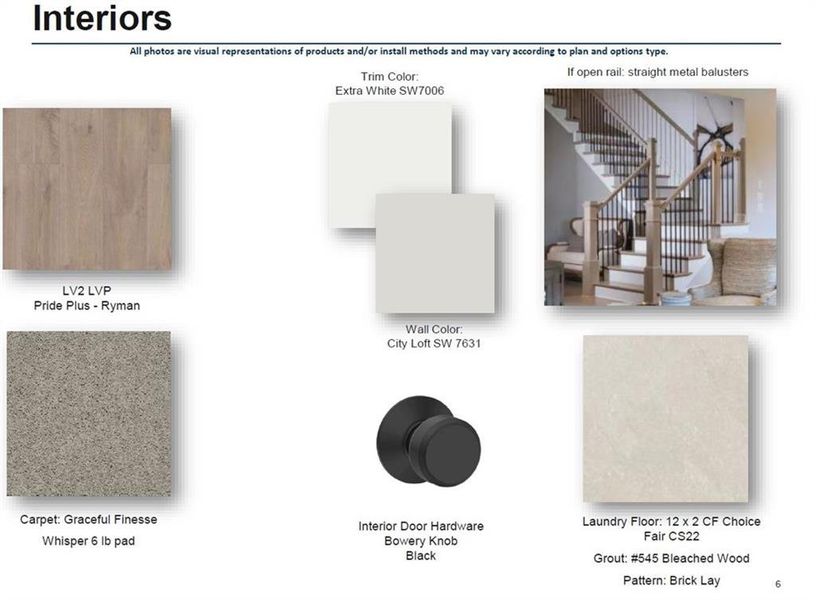 Sample of building materials used in homes in Waterhaven Single Family, Cumming (Image 36).