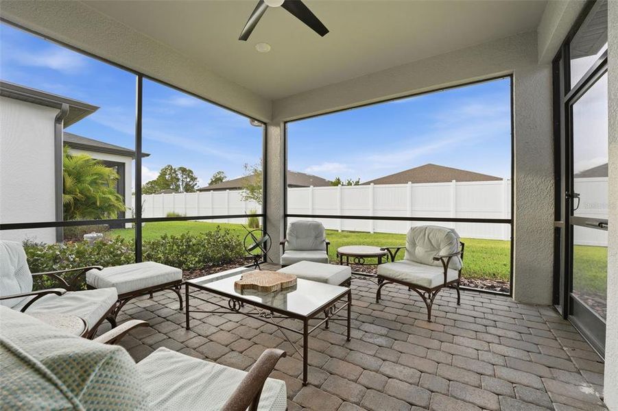 Exterior details and patio area of a home in , North Port (Image 26).