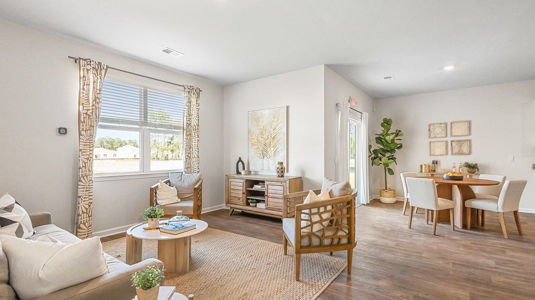 Furnished interior view inside a new home in Center Pointe, Santee (Image 10).