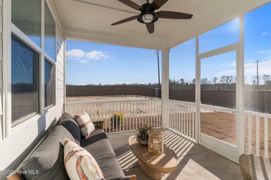 Exterior details and patio area of a home in Terrapin, Leland (Image 37).