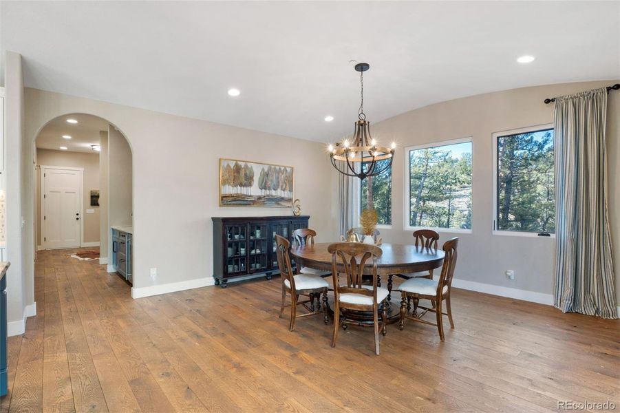Dining into bar area and mudroom