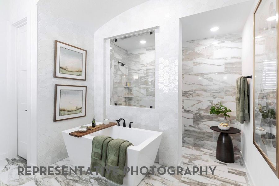 Furnished interior view inside a new home in Legacy, League City (Image 10).