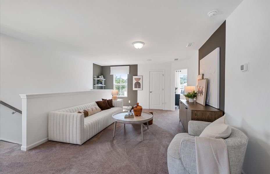 Furnished interior in a model home at Crestview in Spartanburg (Image 20).