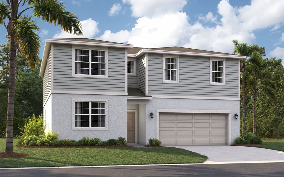 Representative exterior photo of a completed home built from the The Linden by Stanley Martin Homes in Brookshire, Titusville, FL (Image 16).