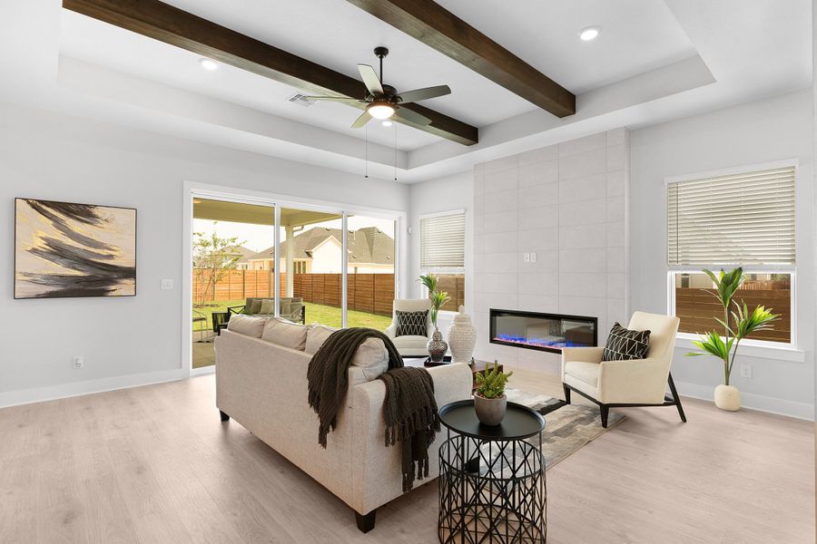 Representative furnished interior of a home built from the Sicily by Chesmar Homes in Berry Creek Highlands, Georgetown (Image 3). Representative furnished interior of a home built from the Sicily by Chesmar Homes in Berry Creek Highlands, Georgetown (Image 3).