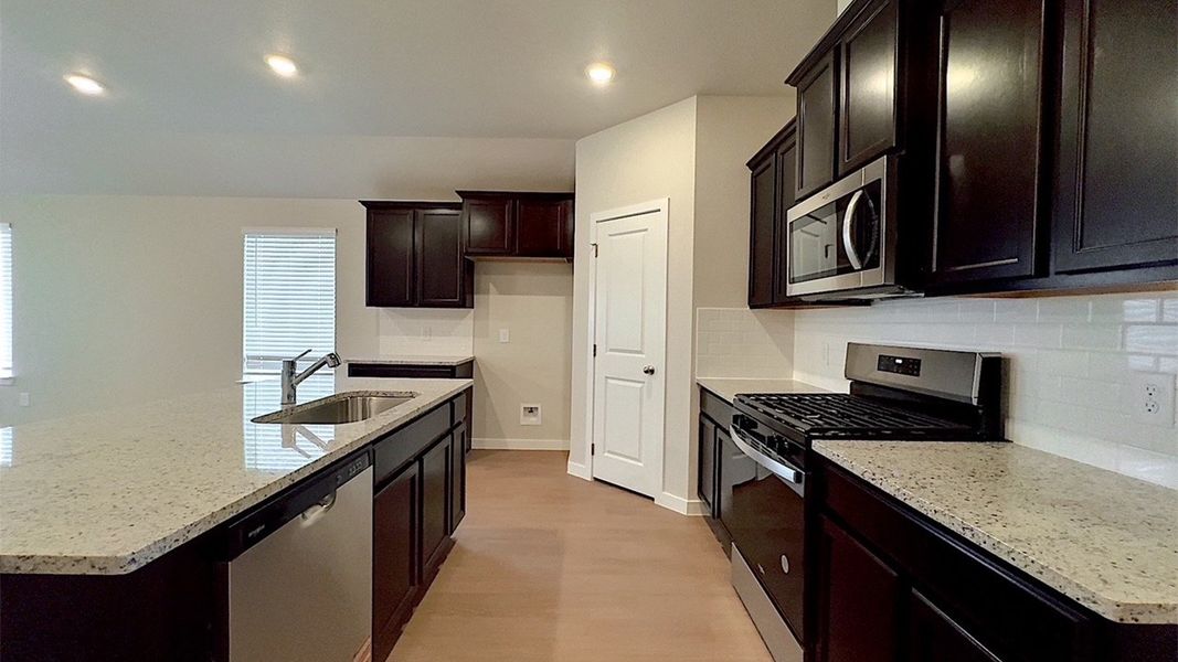 Furnished interior view inside a new home in Woodside, Corpus Christi (Image 3). Furnished interior view inside a new home in Woodside, Corpus Christi (Image 3).