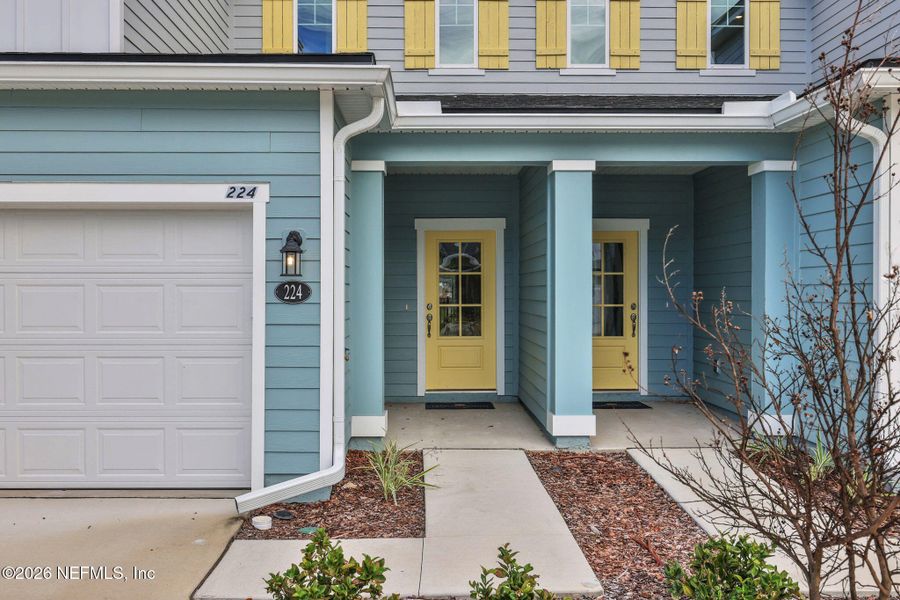 Exterior details and patio area of a home in The Hammock at Palm Harbor, Palm Coast (Image 3).