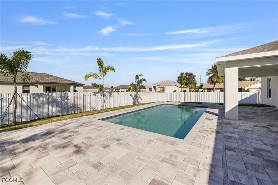 Exterior details and patio area of a home in Cape Coral, Cape Coral (Image 23).