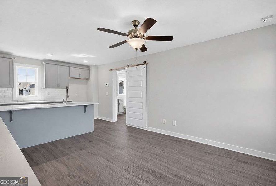 Spacious, unfurnished interior of a new home in The Cottages at East Lanier, Fayetteville (Image 13).