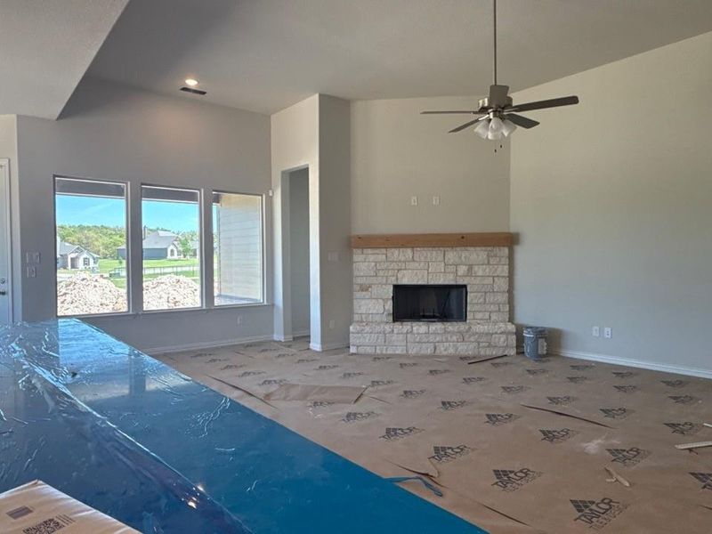 In-progress construction of a new home in Oak Grove Addition, Springtown, TX (Image 6).