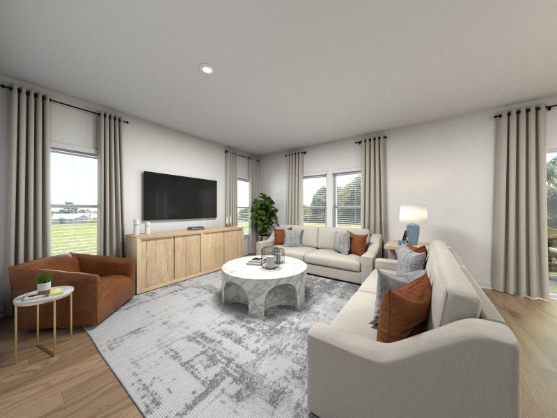 Furnished interior view inside a new home in River Ridge, Clarksville (Image 4).