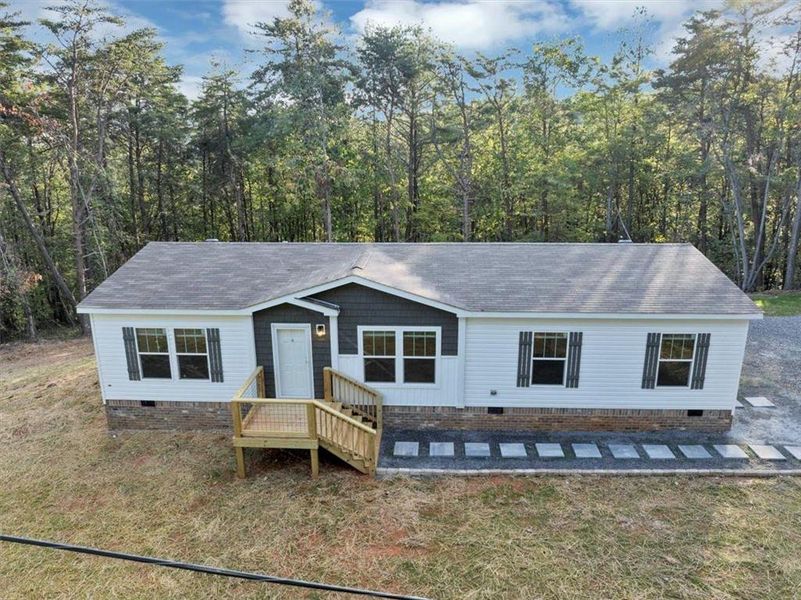 Front exterior of a new home in , Waleska, GA, highlighting curb appeal (Image 28).