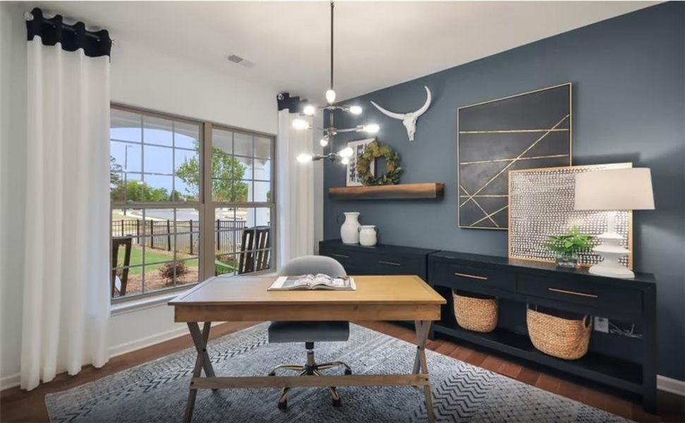 Furnished interior view inside a new home in Hamilton Place, Cartersville (Image 6).