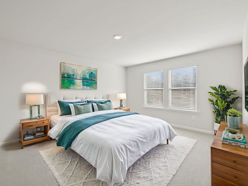 Furnished interior view inside a new home in Preserve at Mountain Creek, Pendergrass (Image 9).