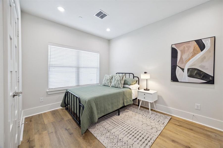 Fourth Floor bedroom would also make a great home office or workout space.