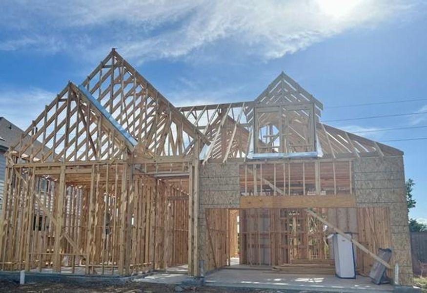 In-progress construction of a new home in Oakwood Estates, Waller, TX (Image 5).