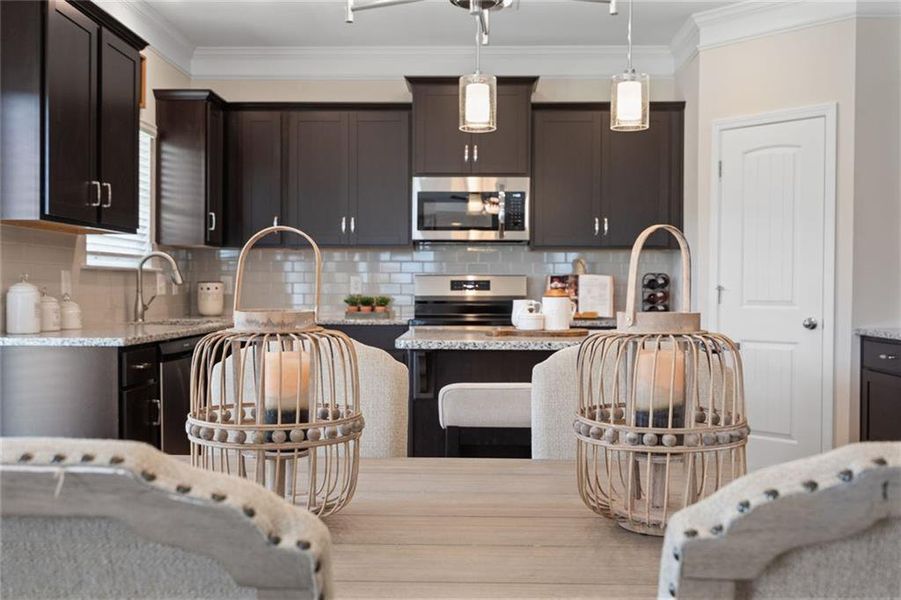 Furnished interior view inside a new home in Hawks View, Ringgold (Image 4).