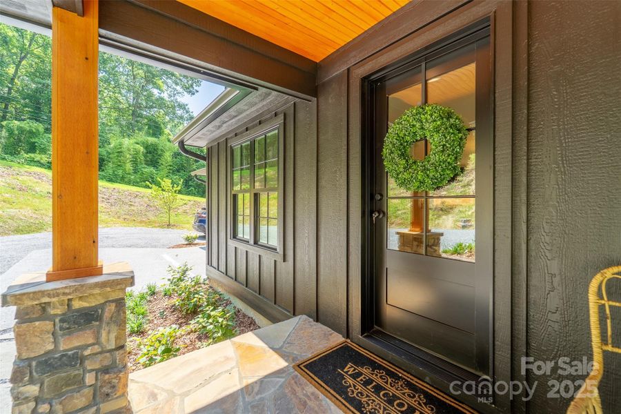 Exterior details and patio area of a home in , Sylva (Image 30).